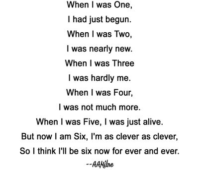 When I was One copy